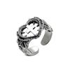 Punk Cross Ring Hip-hop Fashion Retro Ring Trend Love Open Index Finger Ring