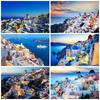 5D полная квадратная дрель алмазная живопись город горный хрусталь комплект DIY Алмазная вышивка пейзажная мозаика Санторини домашний декор