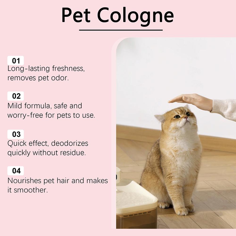 Deodorizing Dog Spray Mild Kitten Odor Removal Natural Deodorizer Perfume Spray For Dogs Cats Lasting Odor Control Deodorant