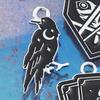 Аксессуары-подвески из сплава в виде черного ворона, ручной работы, браслет, ожерелье, ювелирные аксессуары
