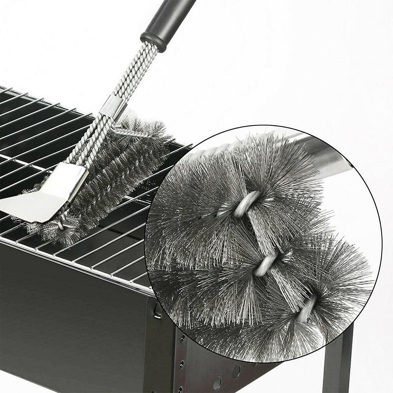 Bbq Grill Brush Scrubber Barbecue Cleaning Tool Stainless Steel Wire