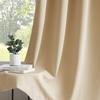 2panels Modern 100% Blackout Solid Curtains, Privacy Curtains for Living Room, Bedroom, Kitchen, Prevent Ultraviolet Rays Draps