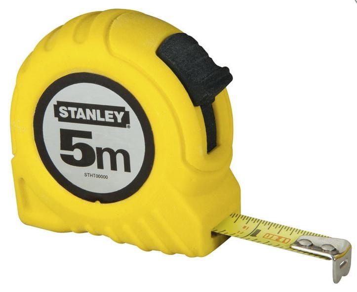 Stanley 5M Roll Tape Measure Plastic Body 1-30-497