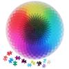 Ifundom 1000 Piece Gradient Rainbow Large Round Jigsaw Puzzle for Adults and Teens, Difficult and Challenging