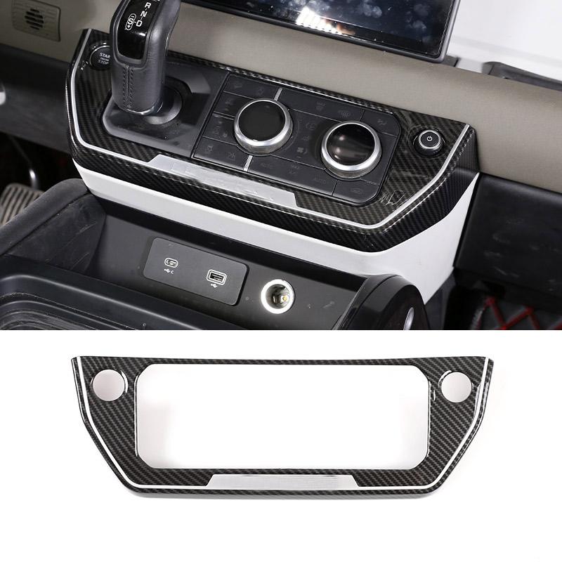 ABS Carbon Fiber For Land Rover Defender 110 2020-2024 Car Interior Modification Protection Cover Decorative Patch Accessories
