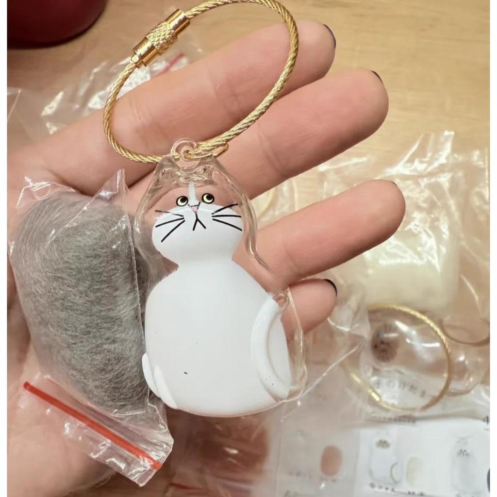 Милый брелок для хранения кошачьей шерсти, кулон, рюкзак, рыжий кот, сиамская кошачья шерсть, подвесная сумка, сувениры из шерсти домашних животных, подарок для любителей кошек