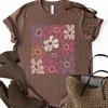 Mod Daisy T-Shirt: Botanical Wildflower Tee, Gift, Cotton, S-4XL