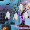 Halloween Hanging Ghost Ornaments Small White Cloth Ghosts Decoration for Haunted House Party Yard Tree Decor
