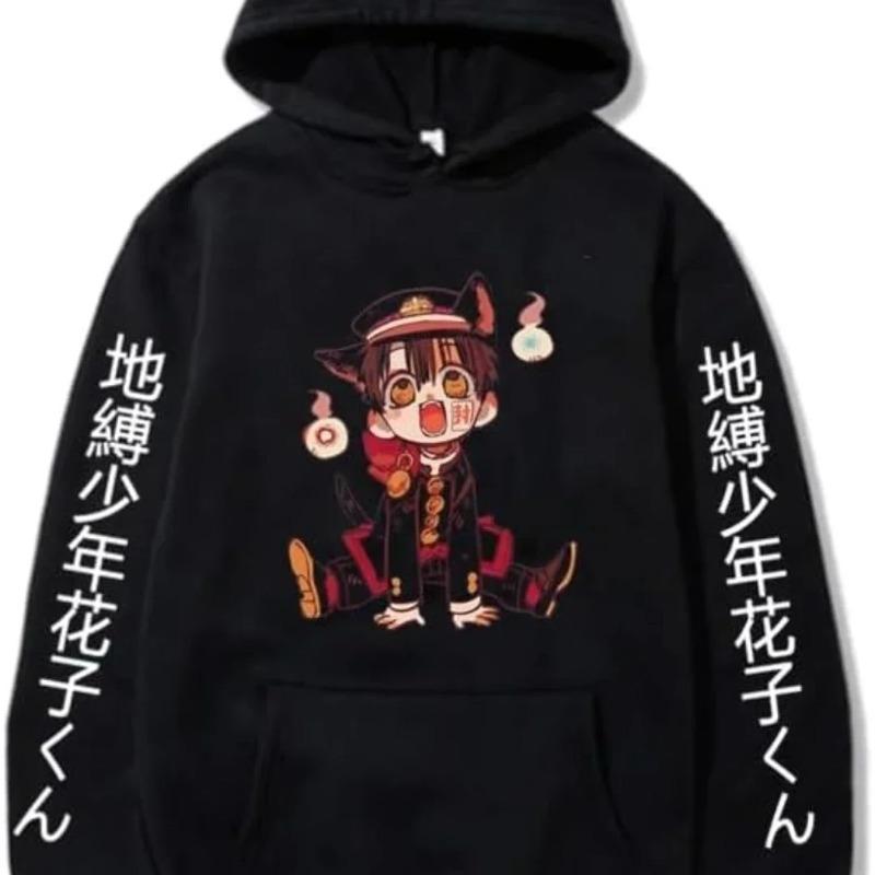 Anime Toilet Bound Hanako Kun Hoodies Unisex Harajuku Cartoon Long Sleeve Streetwear Casual Sweatshirts Pocket Tops