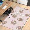 Custom Name American football Printed Carpet, for Office Chair Living Room Bedroom Kitchen Room Decor Gifts.