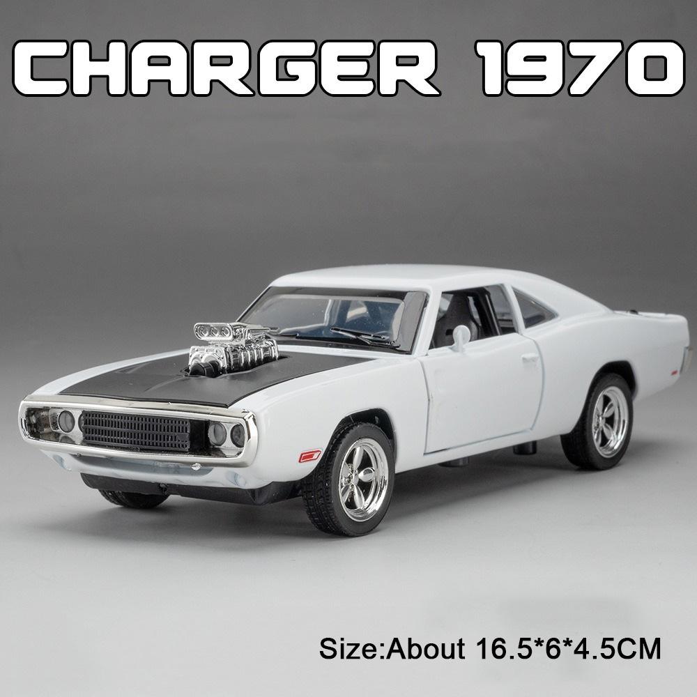 1:32 Мустанг GT500 Зарядчик 1970 Литой Модель Автомобиля Игрушка Звуковая и Световая Обратная Связь Украшения Коллекционные Модели Детские Игрушки Подарки
