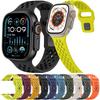 Силиконовый ремешок для Apple Watch Ultra 3/2/1 49 мм 11 10 46 мм 42 мм Спортивный дышащий браслет iWatch 9 8 7 6 SE 45 мм 44 мм 41 мм Ремень