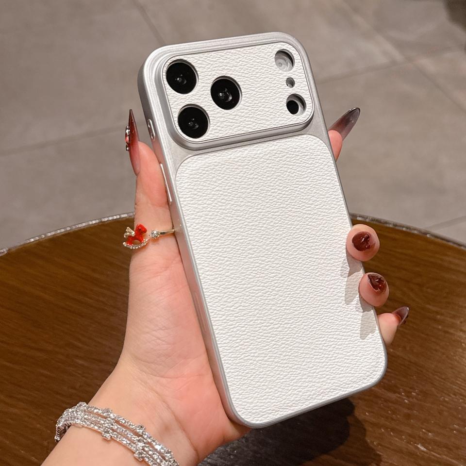 Candy Leather Phone Case For For Iphone 17 Air 13 14 1 16 17 Pro Max 16Pro 17Pro Official Big Window Shockproof Protector Cover