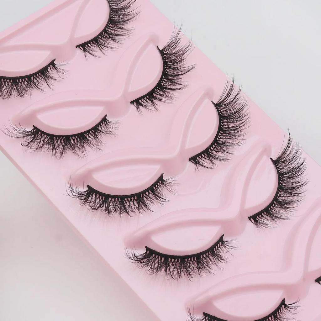 European and American Fox-Style Cat Eye Thick Synthetic False Eyelashes - 5 Pairs