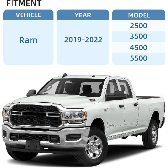 Replacement For Front Bumper License Plate Frame Bracket Ram 2500 3500 4500 5500 68362197AA