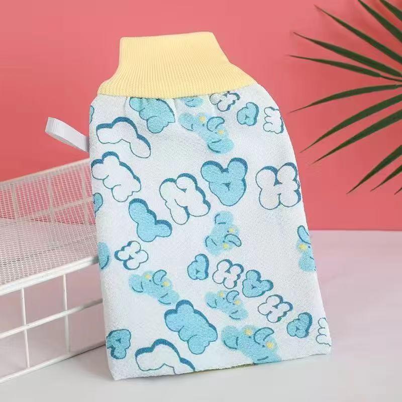 Double-Sided Thickened Back Scrubbing Gloves for Painless Bathing and Exfoliation