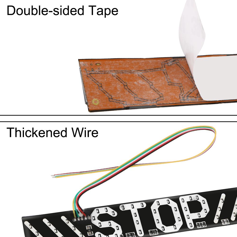 Задний фонарь поворота влево/вправо, указатели поворота мотоцикла, универсальный светодиодный мигающий стоп-сигнал для освещения номерного знака мотоцикла