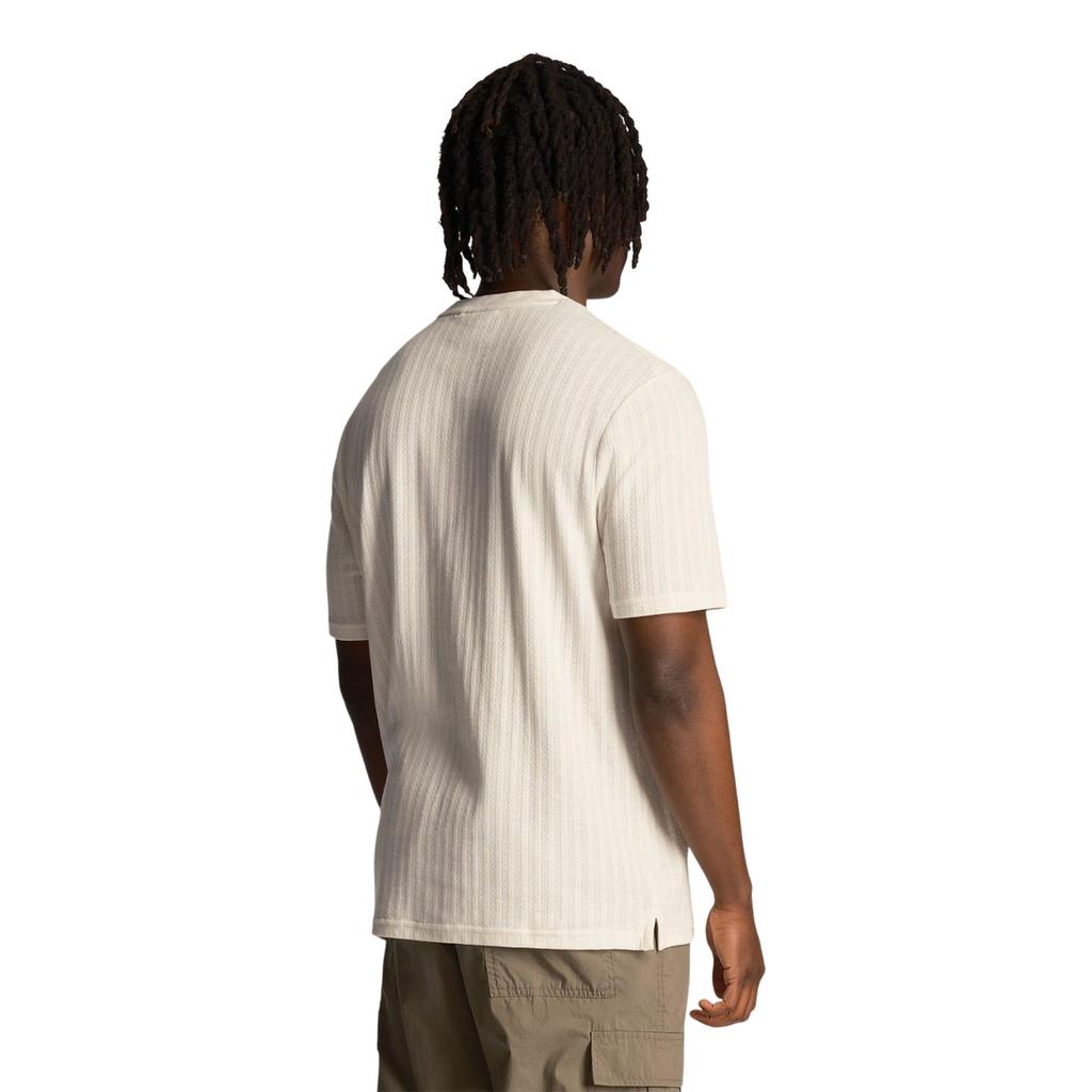 Lyle & Scott Mens Stripe Textured T-Shirt