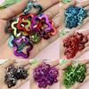 Hanmade DIY Jewelry Accessories 10Pcs Star Pendant for Necklace Earrings Making Loose Beads 30mm UV Color Plating Fashion Acrylic