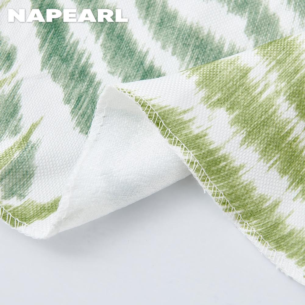 1 шт. NAPEARL прозрачная и натуральная штора с принтом тропических листьев и стержнем, декоративная занавеска для кухни на окно, ракета