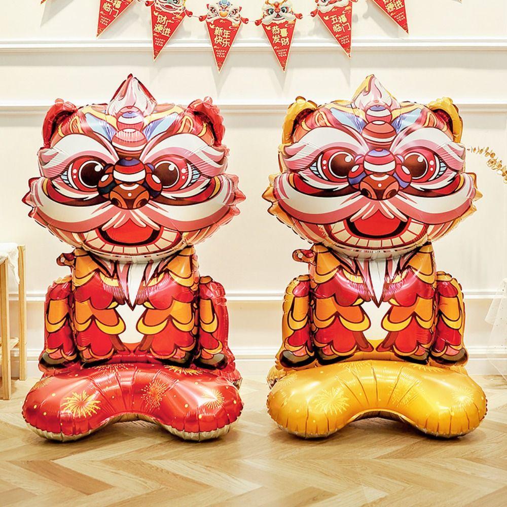 Chinese Style Chinese New Year Balloon Decorative Maroon Blessing Bag Balloons  Spring Festival