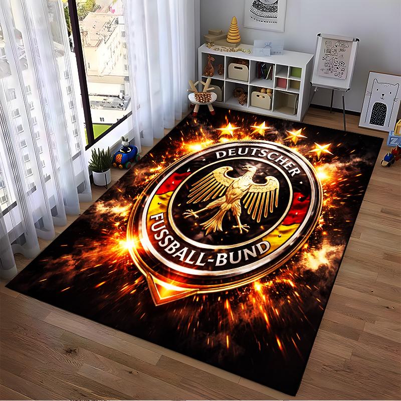 "German Football Emblem carpet" Designed floor mat, suitable as a non-slip mat for the living room or bedroom sofa
