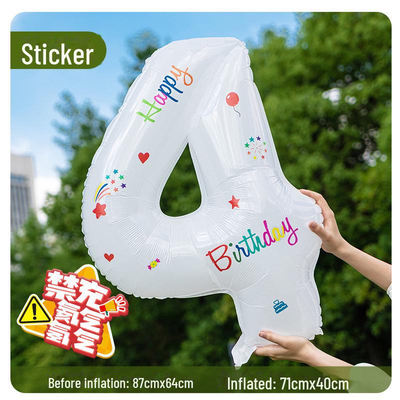 1st Birthday Balloon Cake Scene Decoration for Baby, Boys & Girls – Party Photo Props