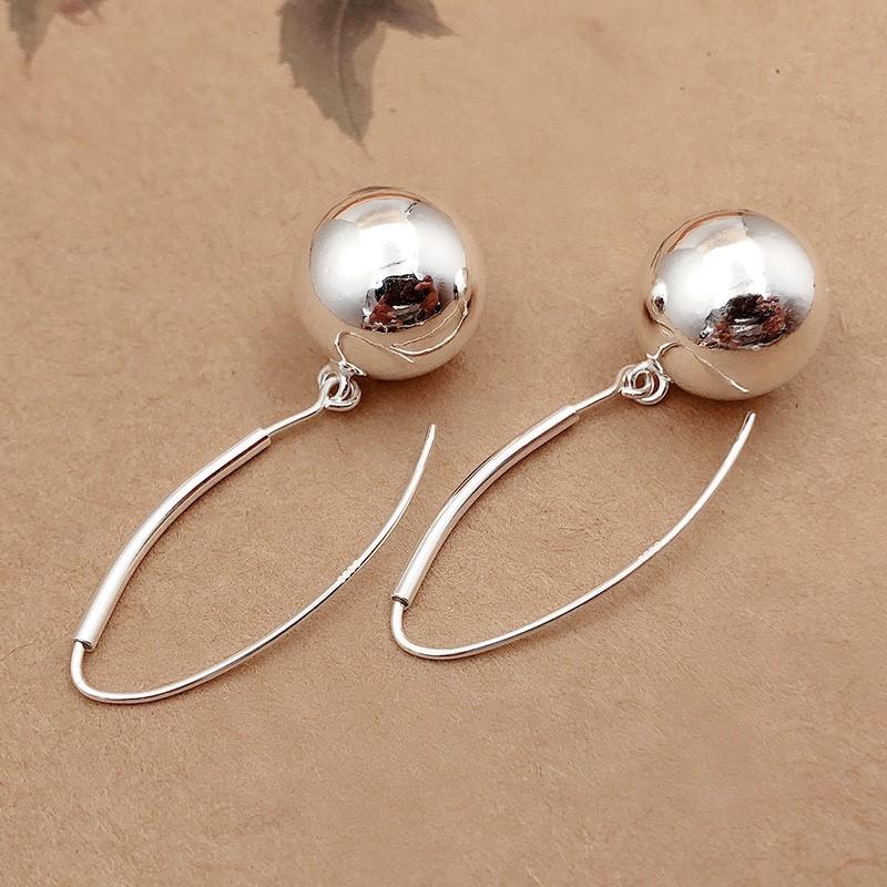 Smooth Round Ball Earrings for Women Trendy Simple Jewelry Giftss AVE