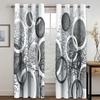 Free Shiping Simple Ring Shape Modern 2Pieces Shading Window Curtain for Living Room Bedroom Home Decor Drapes