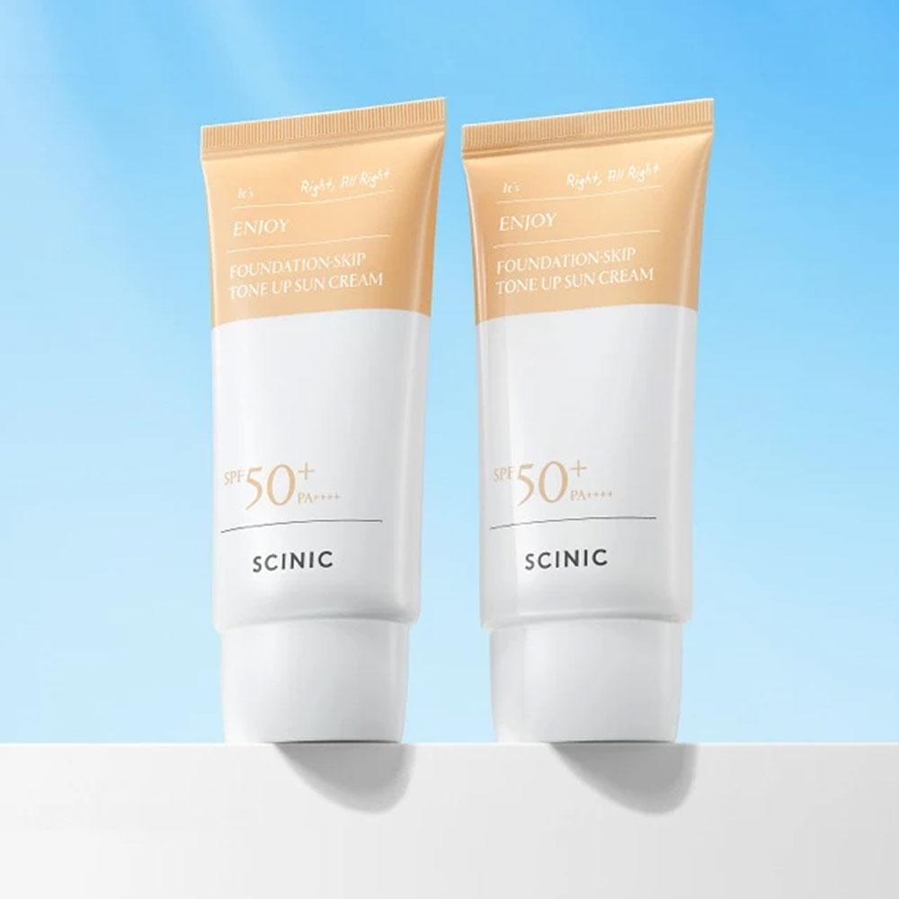 Scinic Солнцезащитный крем Enjoy Foundation-Skip Tone Up 50 мл (SPF50 +)