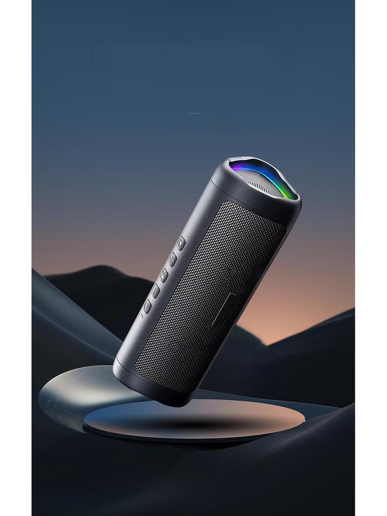 Портативный TWS-динамик Cerberus Bluetooth 5.3 с цветной подсветкой и HD-звонками, водонепроницаемый