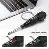 Anti-Slip Handle Cordless Screwdriver LED Lights Power Screw Driver  Household Use