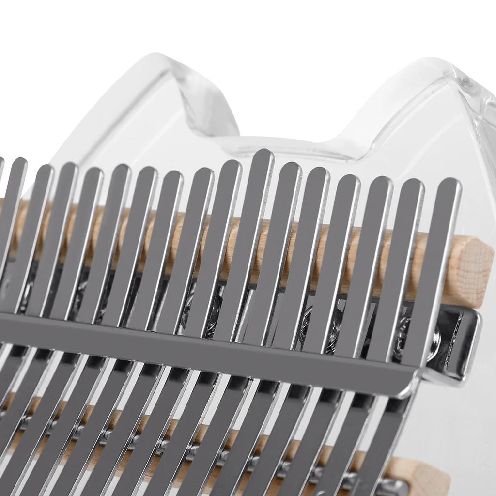 17 Keys Thumb Piano With Eva Bag Crystal Kalimba Acrylic Finger Piano Gifts For Kids Adult Beginners With Tuning Hammer Parts