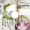 Luxurious 69-head Artificial Rose Vine For Wedding And Home Decor Champagne Color