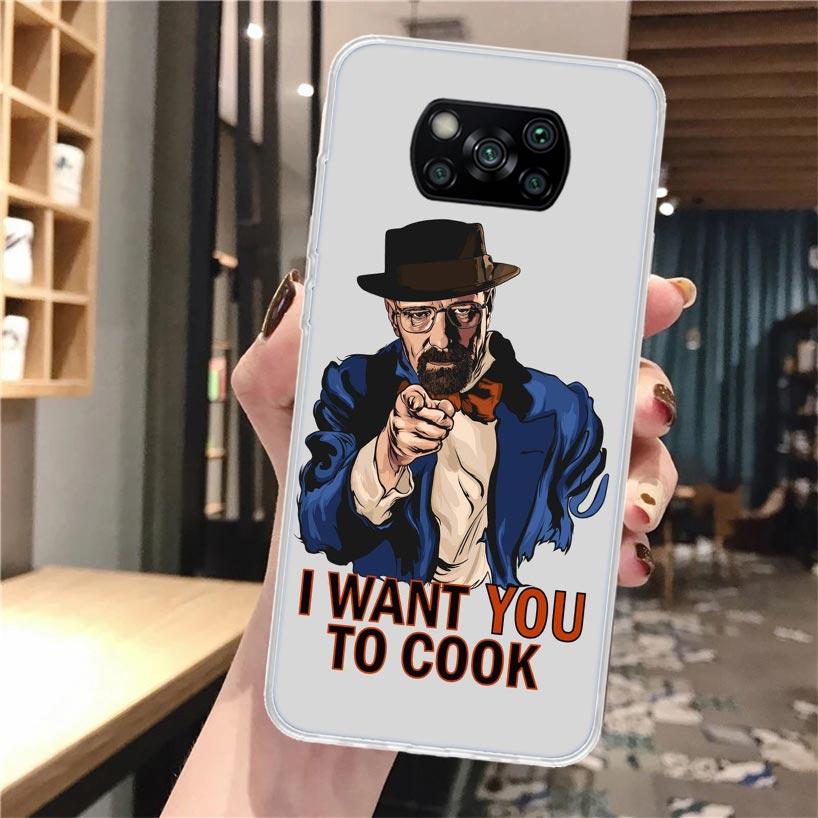 Мягкий чехол для телефона Breaking Bad для Xiaomi Poco X3 Pro X7 X6 X5 X4 NFC F6 F5 M5S M4 M3 F4 Gt F3 F2 F1 M2 Fundas Чехол Poco X3 Pr