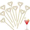 Drink Picks Heat Resistant Long-lasting Decorative Multi Shapes Reusable Fruit Stick