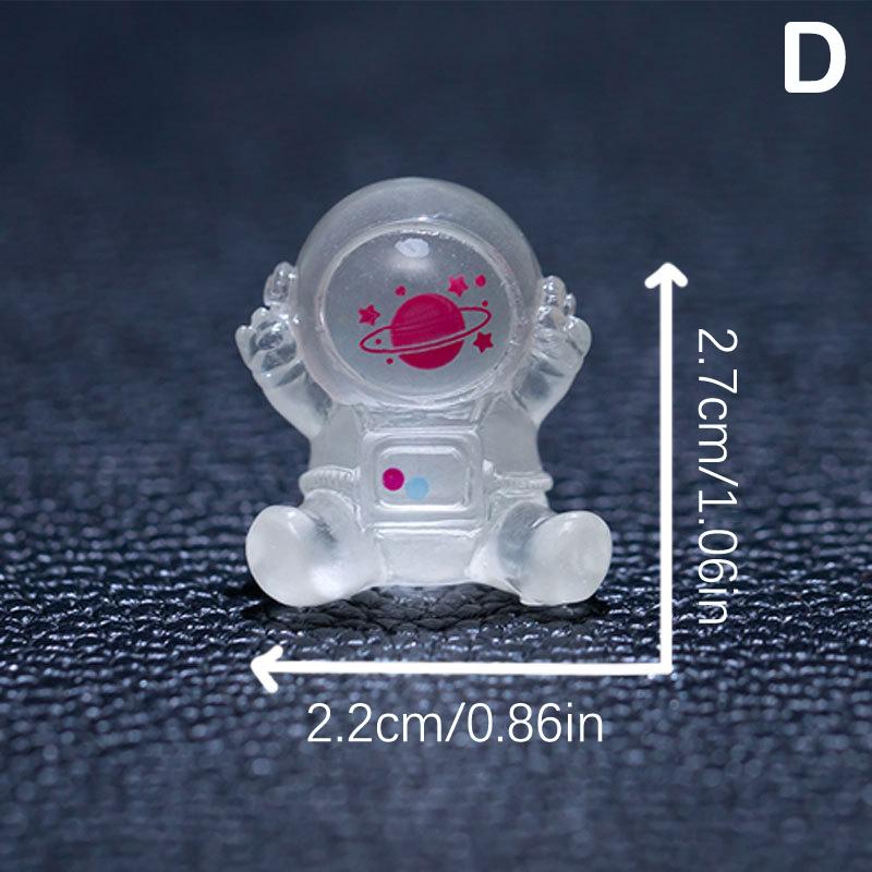 1Pcs Luminous Astronaut Resin Spaceman Figurine Home Decor Glowing Miniature Desktop Home Decoration Accessories