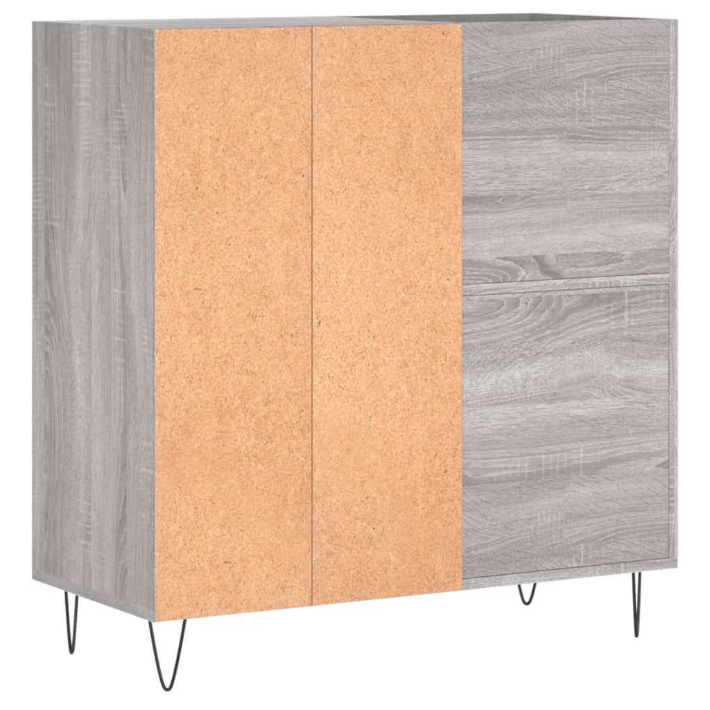 Record Cabinet Gray Sonoma 84.5 x 38 x 89 cm Particleboard