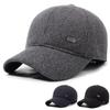 Autumn Winter Men's Warm Cap Middle-Aged Baseball Cap Outdoor Velvet Thick Cotton Cap