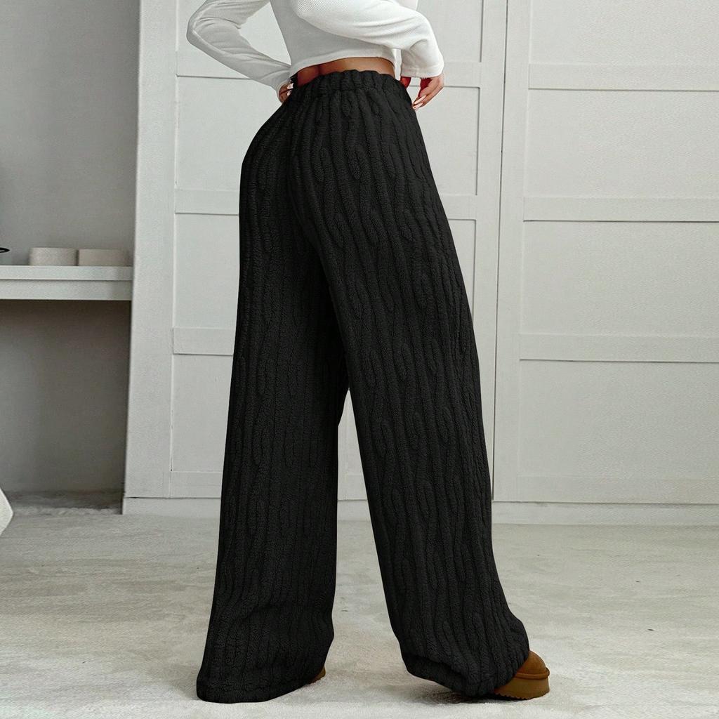 Женские повседневные модные теплые флисовые штаны для сна