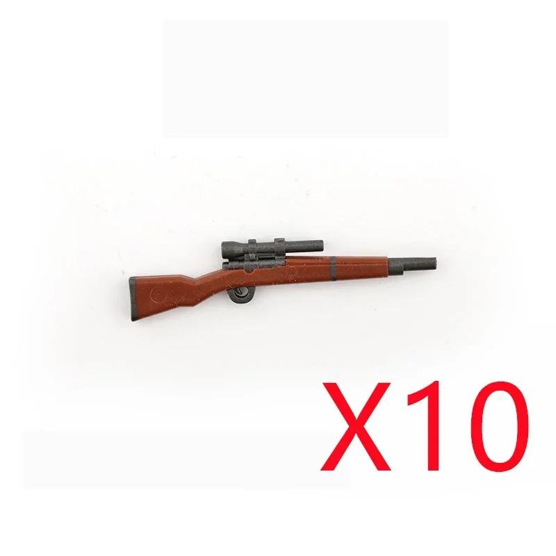 5 СМ Вторая мировая война Военные строительные блоки Американские Немецкие Советские Фигурки солдат Оружие Аксессуары Пистолеты Пистолет Снайперский ремень Мини-кирпичики MOC