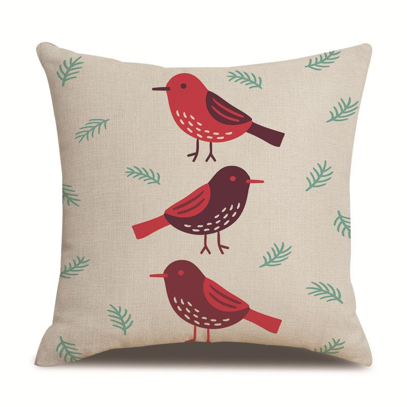 Рождественская креативная односторонняя наволочка для подушки, льняная наволочка для подушки для гостиной, наволочка для диванной подушки, прикроватная наволочка