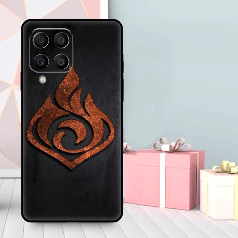 Genshin Impact Elements Case For Samsung Galaxy M56 M52 M32 M53 M16 M11 M21 M31 M35 M12 M13 M14 M15 M36 M55 M34 M54