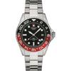 Master Diver GMT Stainless Steel Black Dial Quartz 7052.1136 100M Men's Watch