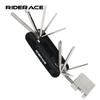 RIDERACE Portable Bike Repair Tool 12 In 1 Chain Splitter Cutter Hex Spoke Wrench Screwdriver Multitool For Bicycle Multi Tools