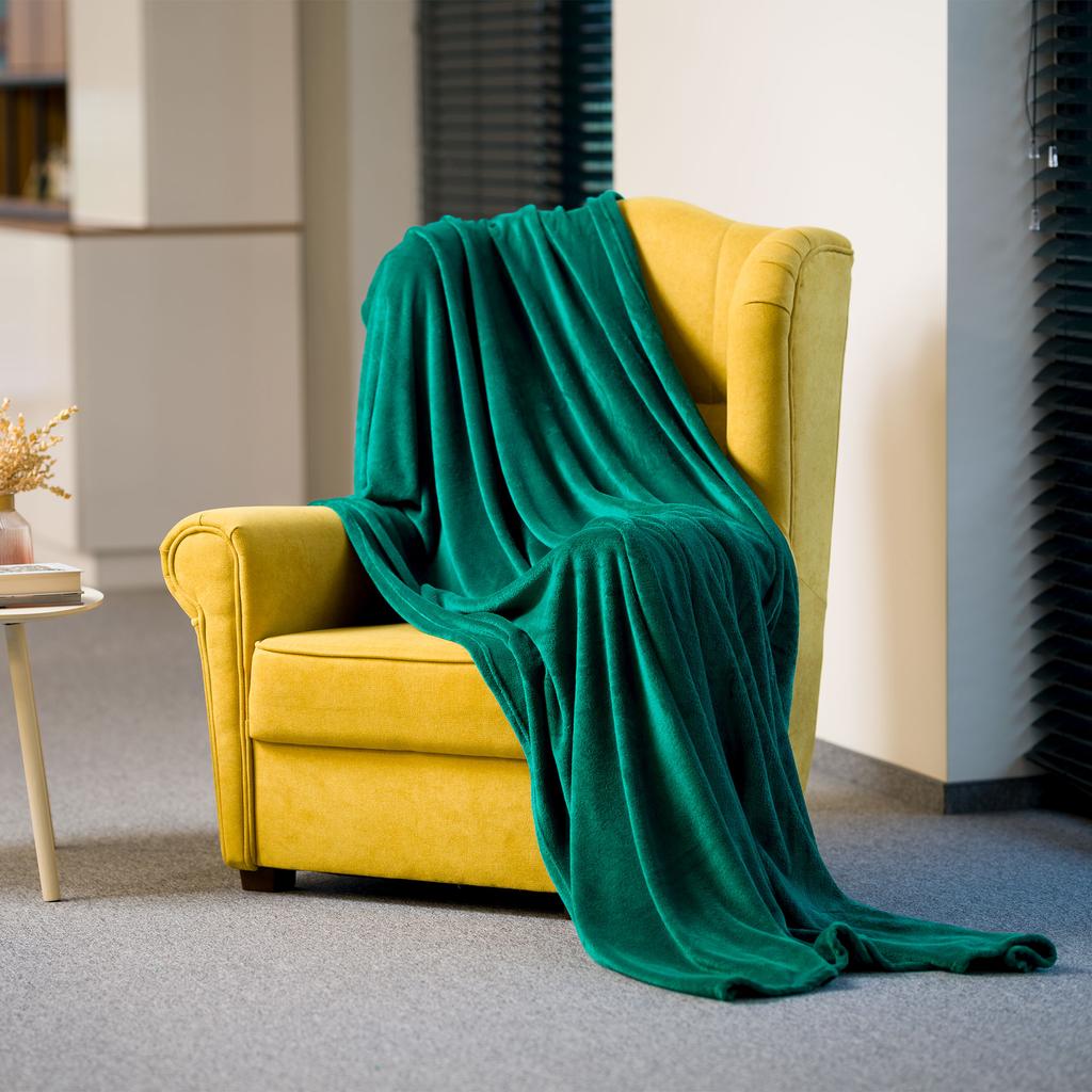 Teesa fleece blanket thick warm bedspread 150x200