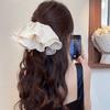 Oversized Chiffon Hair Rope Loop Headband Elegant Solid Color Elastic Hairband Rubber Bands Scrunchies Korean Hair Accessories