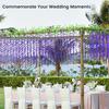 Yousheng Имитация цветов глицинии Искусственное плакучее растение с цветами Искусственное цветение глицинии Лоза для гирлянды Свадебная арка Декор стены