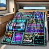 Gaming Controller Neon Lights Blanket Personalized Name Soft Comfortable Stylish Blanket Car Blanket Perfect For Travel Camping Outdoor Home Suitable