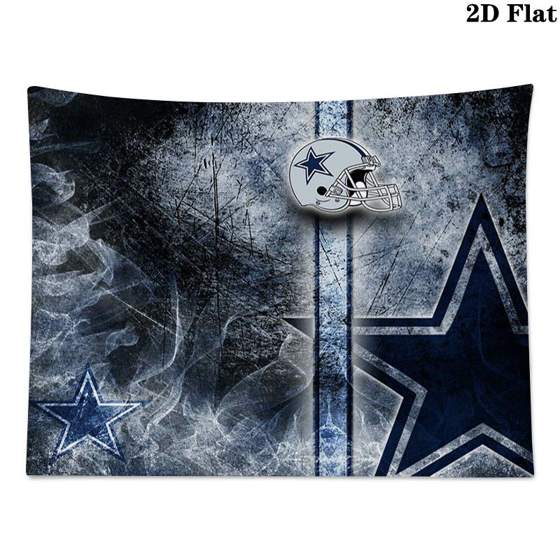 Логотип Dallas Cowboys Настенный гобелен Эстетичное настенное панно Печатный тканевый плед Декоративные гобелены для спальни гостиной Домашний декор